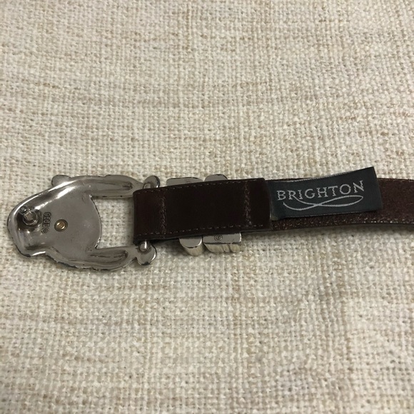 Brighton Vintage Two Tone Belt Brown - Picture 3 of 6